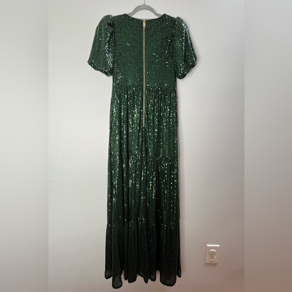 NWT Sail to Stable x Style Charade Emerald Ava Sequin Maxi Dress in Size XS - Picture 6 of 8